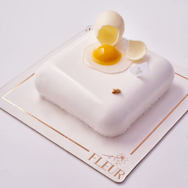 Easter Mousse Vanilla Passion Fruit Cake