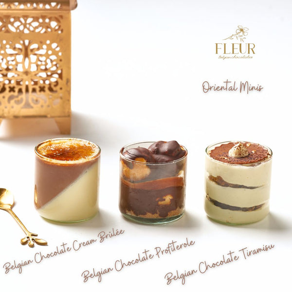 Belgian Chocolate Desserts Glasses