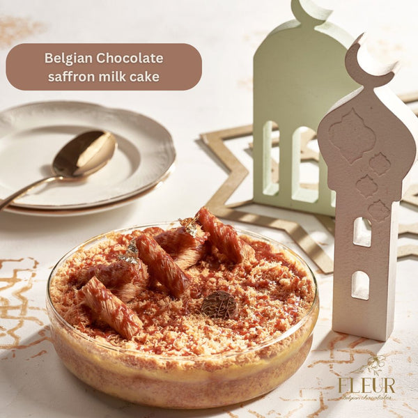 Safron Milk Cake Konafa Bowl