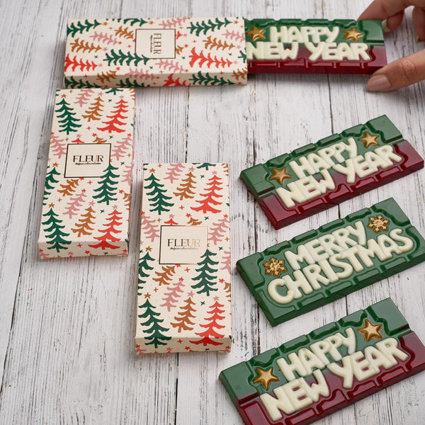 Merry Christmas Belgian Chocolate Colored Bar 45gm