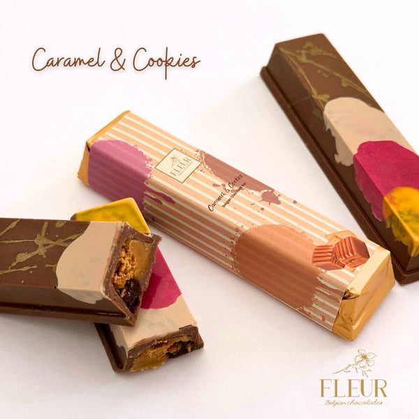 Belgian Chocolate Bar with "Caramel Cookies"