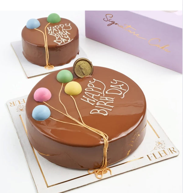 Belgian Chocolate Birthday Cake ( Customize A Name )