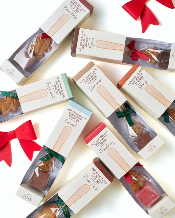 Belgian Hot Chocolate Spoon with Cookie ( Choose Between 8 Flavors )