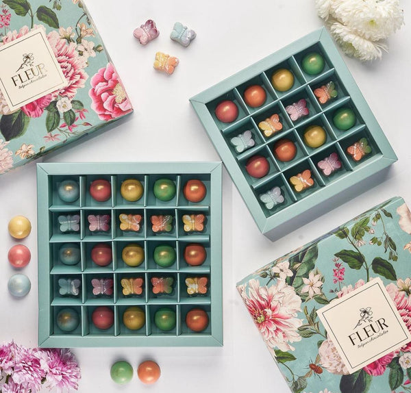 25 Pieces Belgian Chocolate Bonbons With Different Flavors