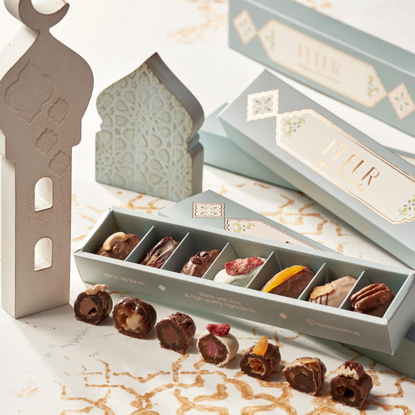 Belgian Chocolate Medjool Dates 7 Piece (7 Flavors)